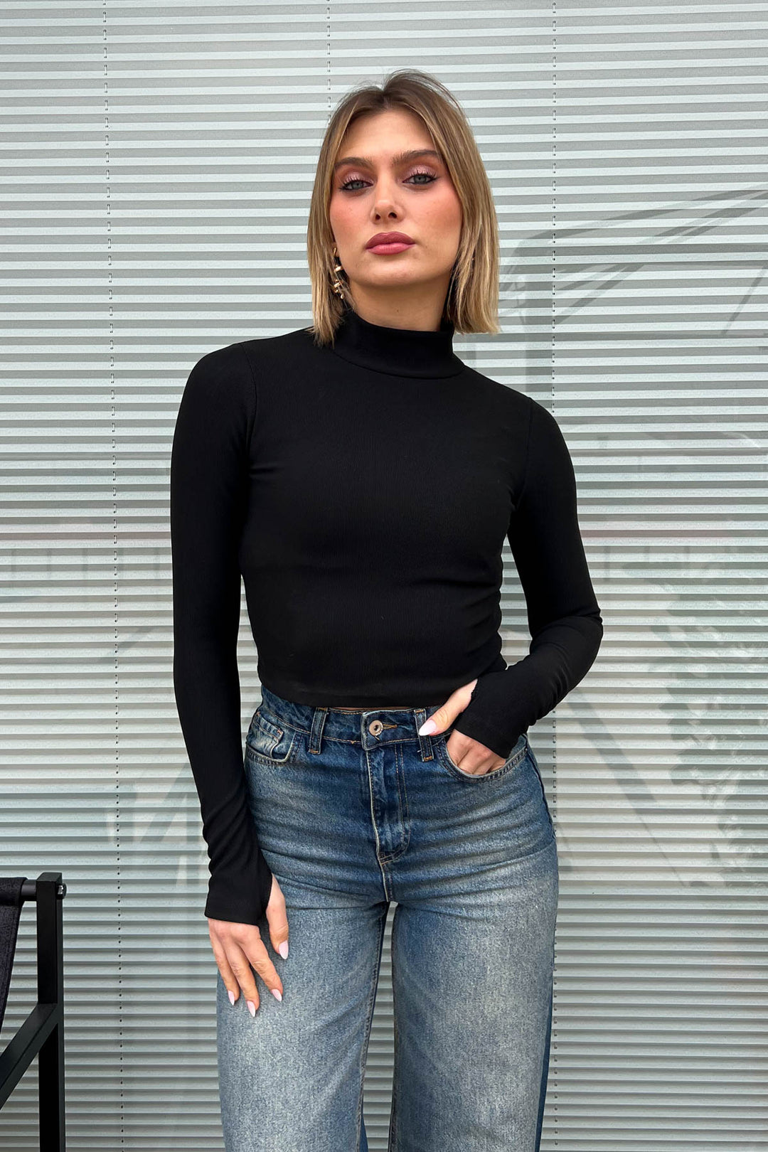 MPL Woman Fisherman Collar Long Sleeve Bodysuit 2166 - Santa Monica