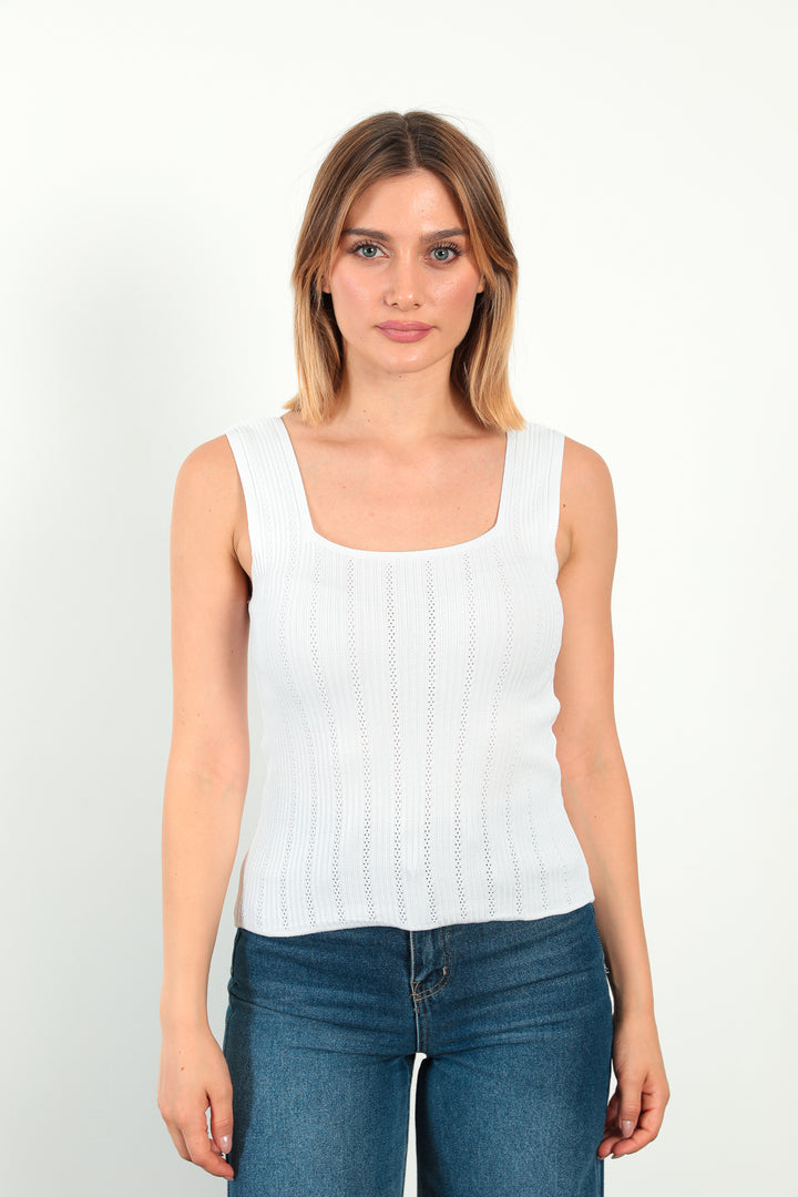 MPL Women's Square Neck Knit Tank Top 5261 - Neumarkt