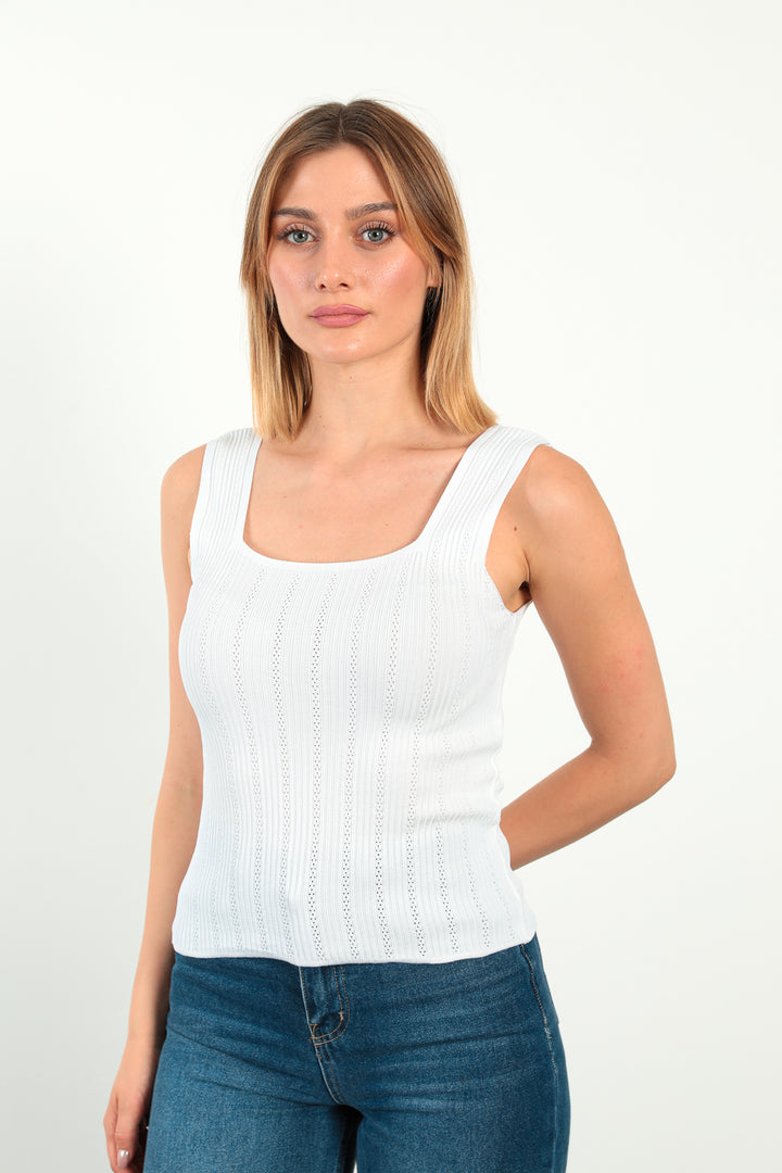 MPL Women's Square Neck Knit Tank Top 5261 - Neumarkt