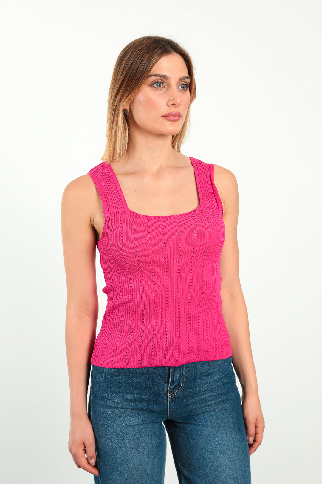 MPL Women's Square Neck Knit Tank Top 5261 - Kitchener
