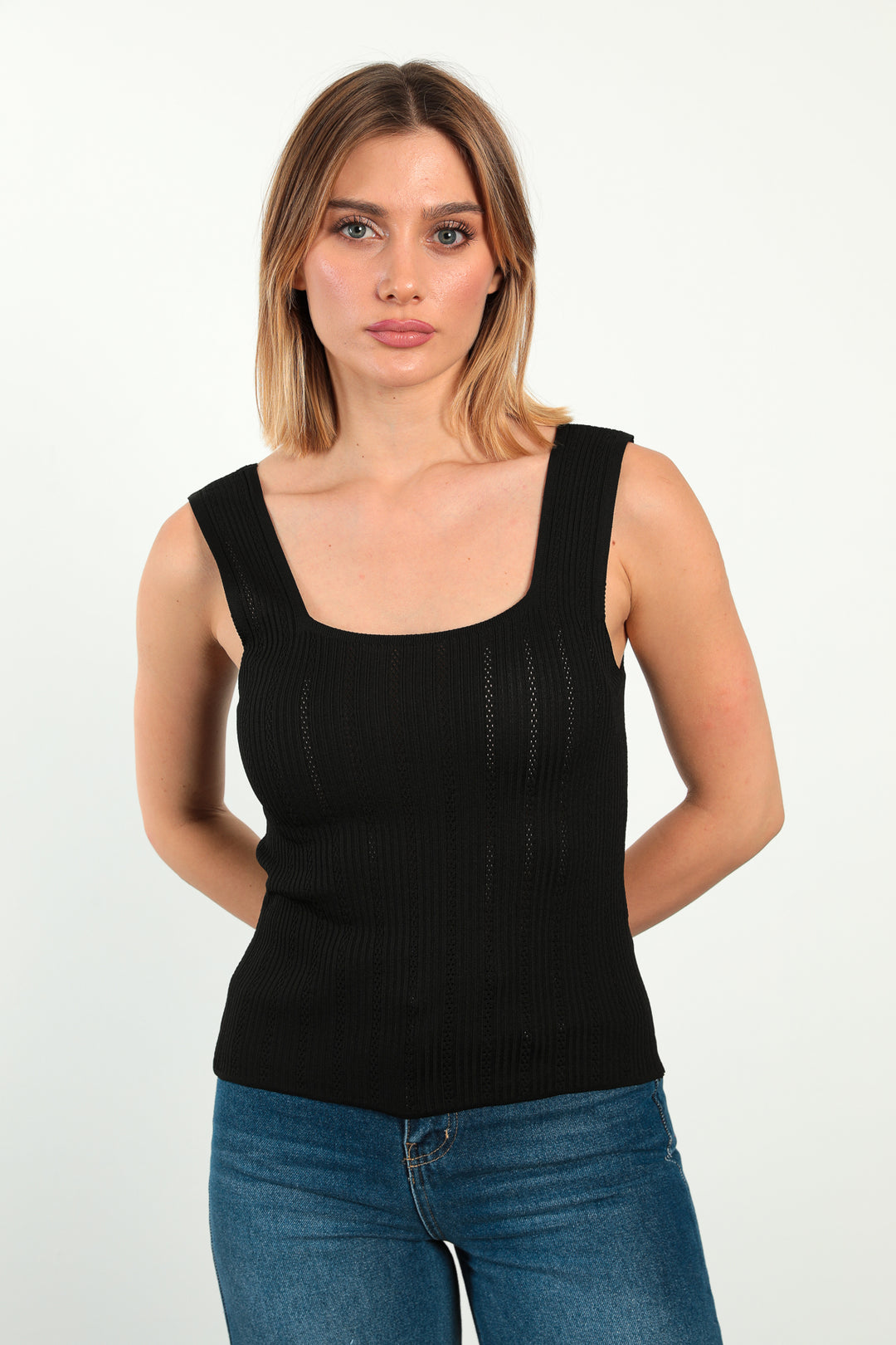 MPL Women's Square Neck Knit Tank Top 5261 - San Juan de los Lagos