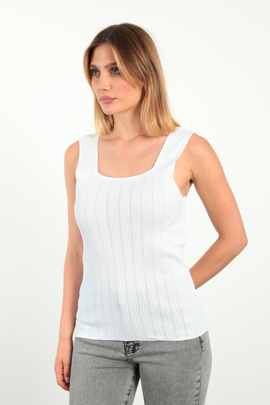 MPL Women's Square Neck Knit Tank Top 5333 - Smethwick