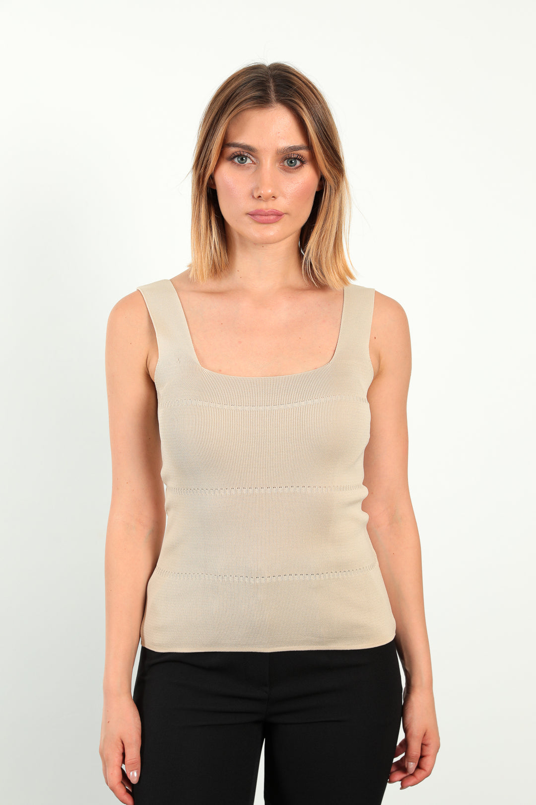 MPL Women's Square Neck Knit Tank Top 5570 - Wiesbaden