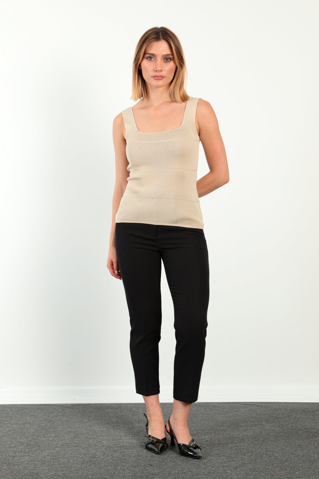 MPL Women's Square Neck Knit Tank Top 5570 - Wiesbaden