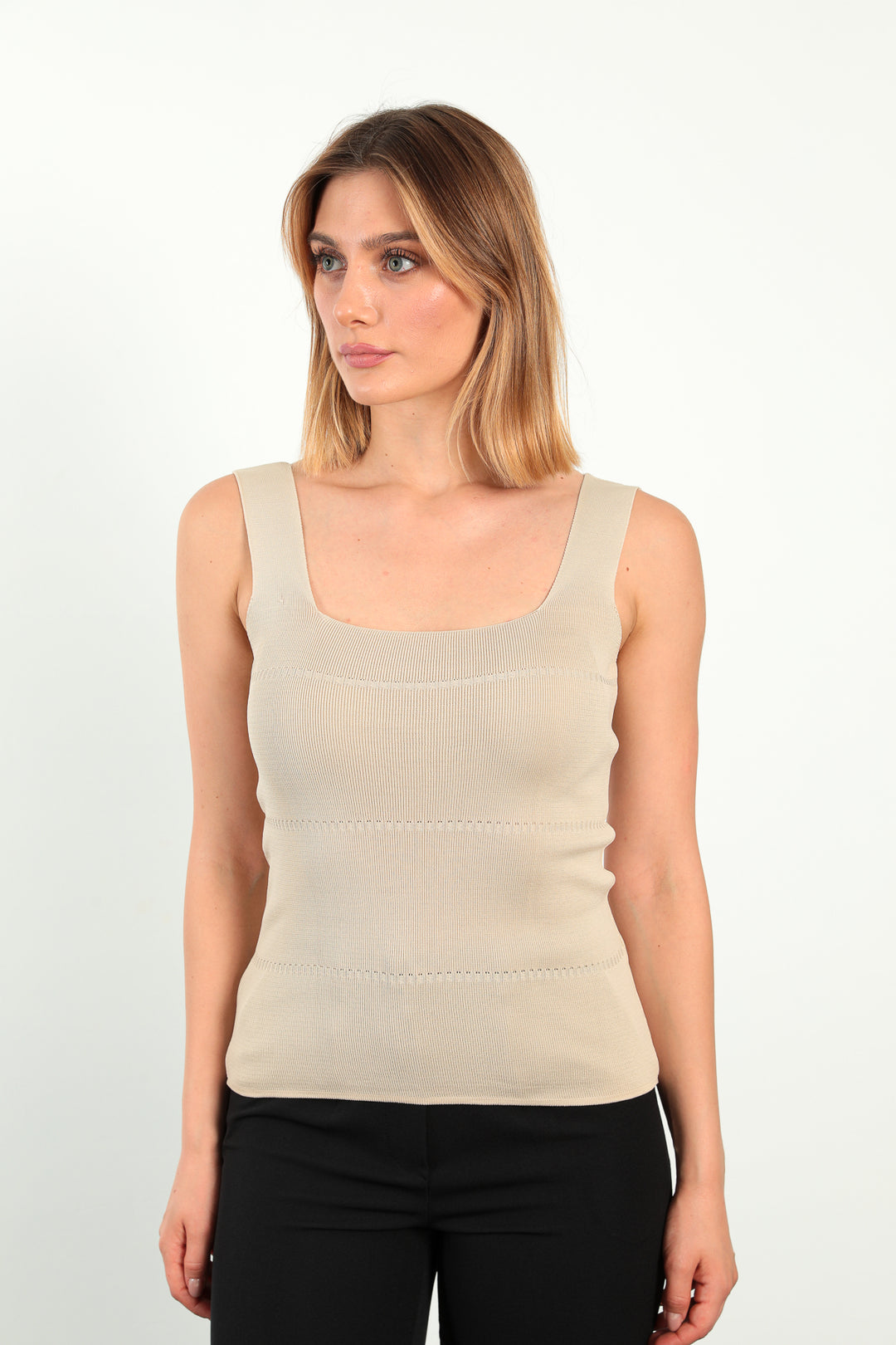 MPL Women's Square Neck Knit Tank Top 5570 - Wiesbaden