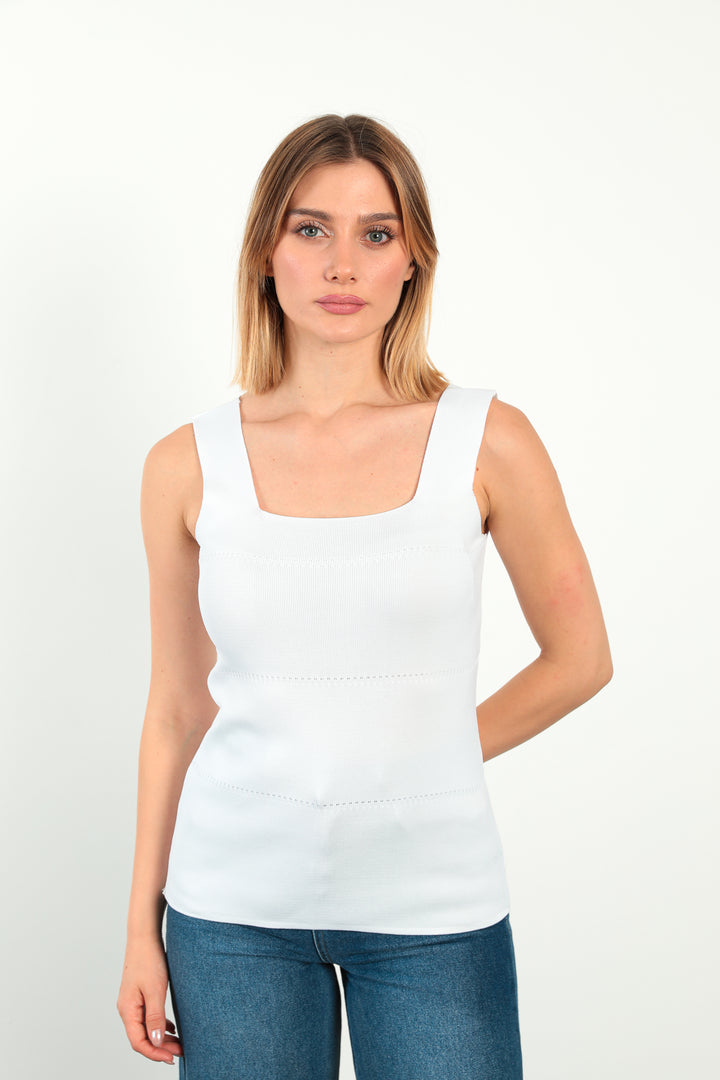 MPL Women's Square Neck Knit Tank Top 5572 - Meppen