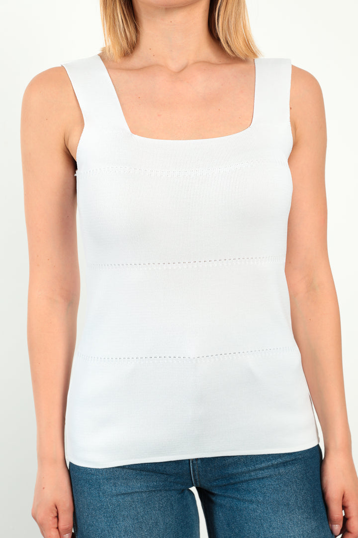 MPL Women's Square Neck Knit Tank Top 5572 - Meppen