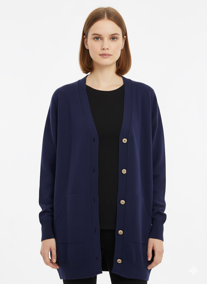 MPL Woman's Pocketed Loose Cardigan 5574 - Hatfield