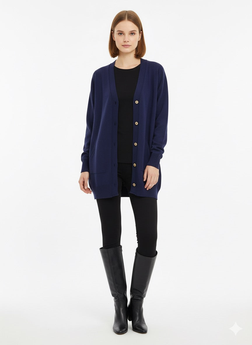 MPL Woman's Pocketed Loose Cardigan 5574 - Hatfield