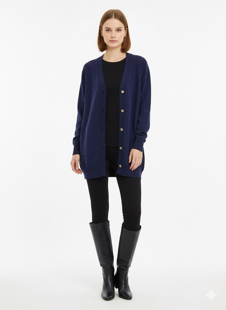 MPL Woman's Pocketed Loose Cardigan 5574 - Hatfield