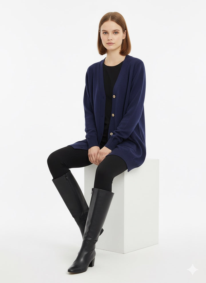MPL Woman's Pocketed Loose Cardigan 5574 - Hatfield