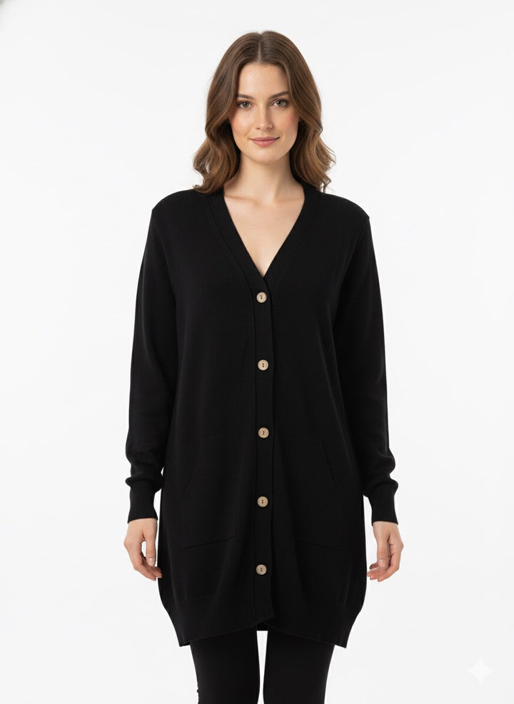 MPL Kadın Cepli Salaş Hırka 5574 - Newark