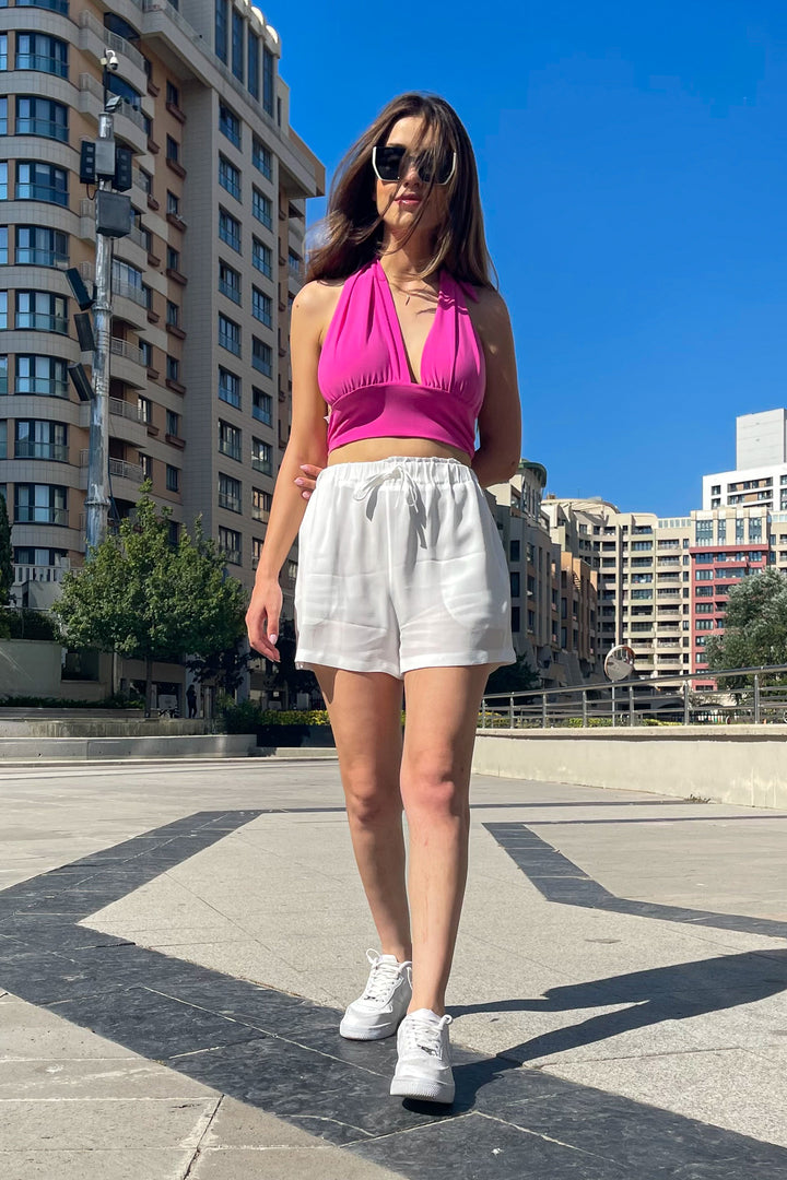 MPL Woman Thick Belted Shorts - Limbiate