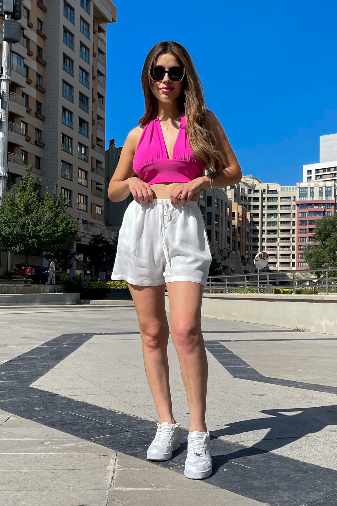 MPL Woman Thick Belted Shorts - Limbiate