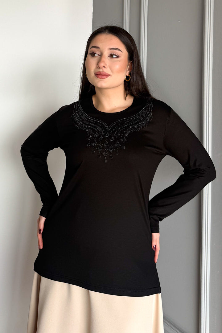 MPL Woman's Blouse with Stone Embroidery 01 - San Antonio Abad