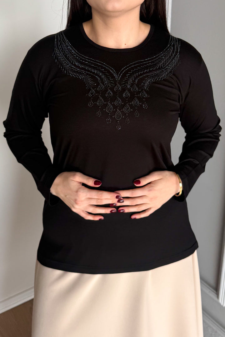 MPL Woman's Blouse with Stone Embroidery 01 - San Antonio Abad