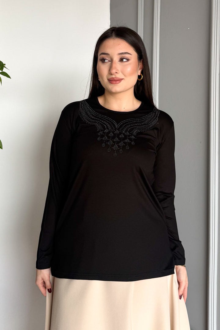 MPL Woman's Blouse with Stone Embroidery 01 - San Antonio Abad