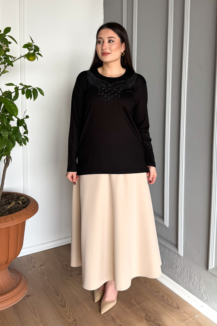 MPL Woman's Blouse with Stone Embroidery 01 - San Antonio Abad