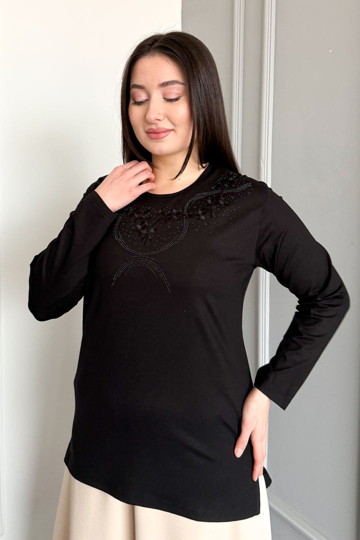 MPL Woman's Blouse with Stone Embroidery 04 - Ciudad de Atlixco