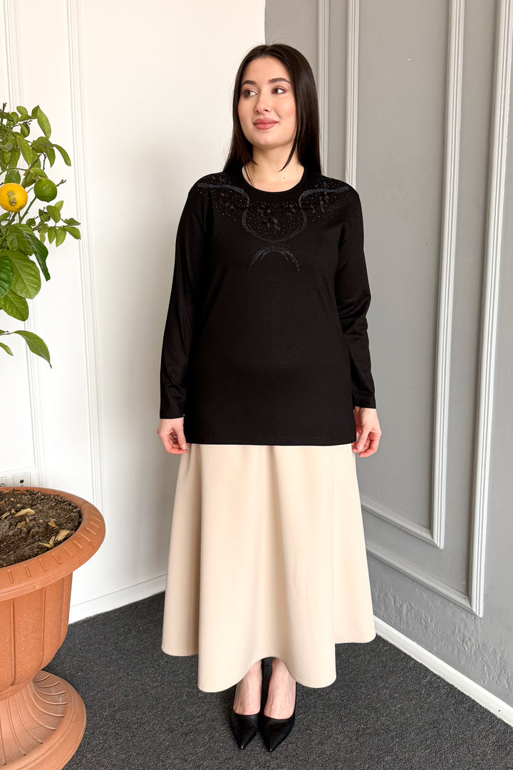 MPL Woman's Blouse with Stone Embroidery 04 - Ciudad de Atlixco