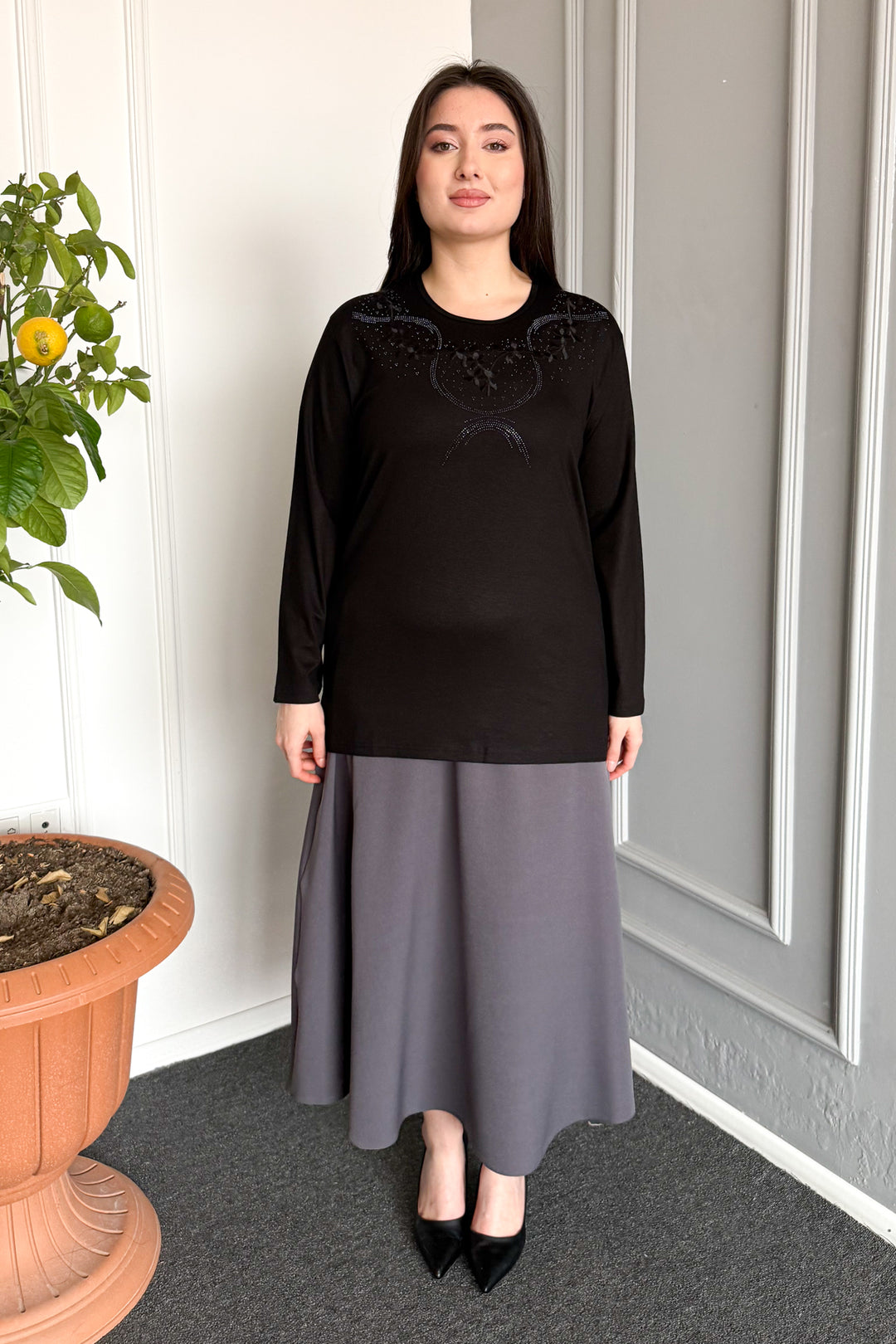 MPL Woman's Blouse with Stone Embroidery 04 - Ciudad de Atlixco