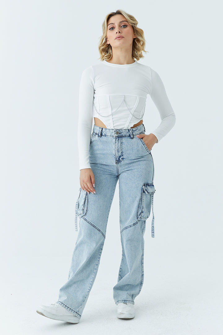 MPL Women's Cargo Pocket Pants with Cord 2300 - Göttingen