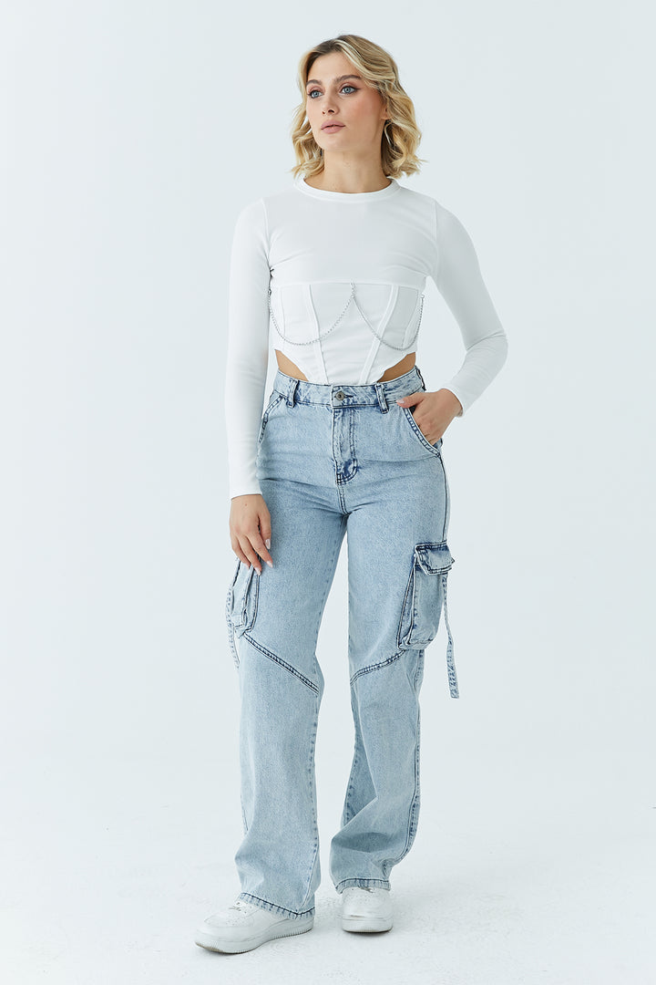 MPL Women's Cargo Pocket Pants with Cord 2300 - Göttingen