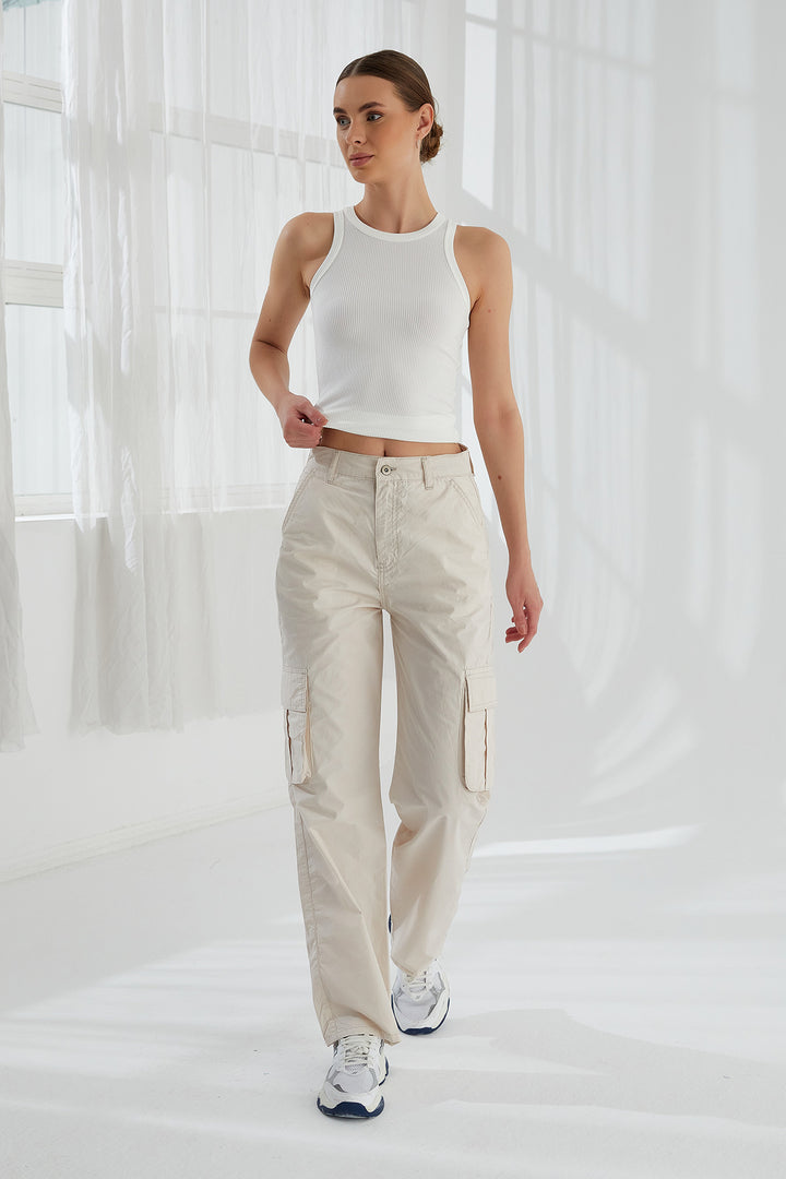 MPL Women's Cargo Pocket Parachute Pants 5016 - Jupiter