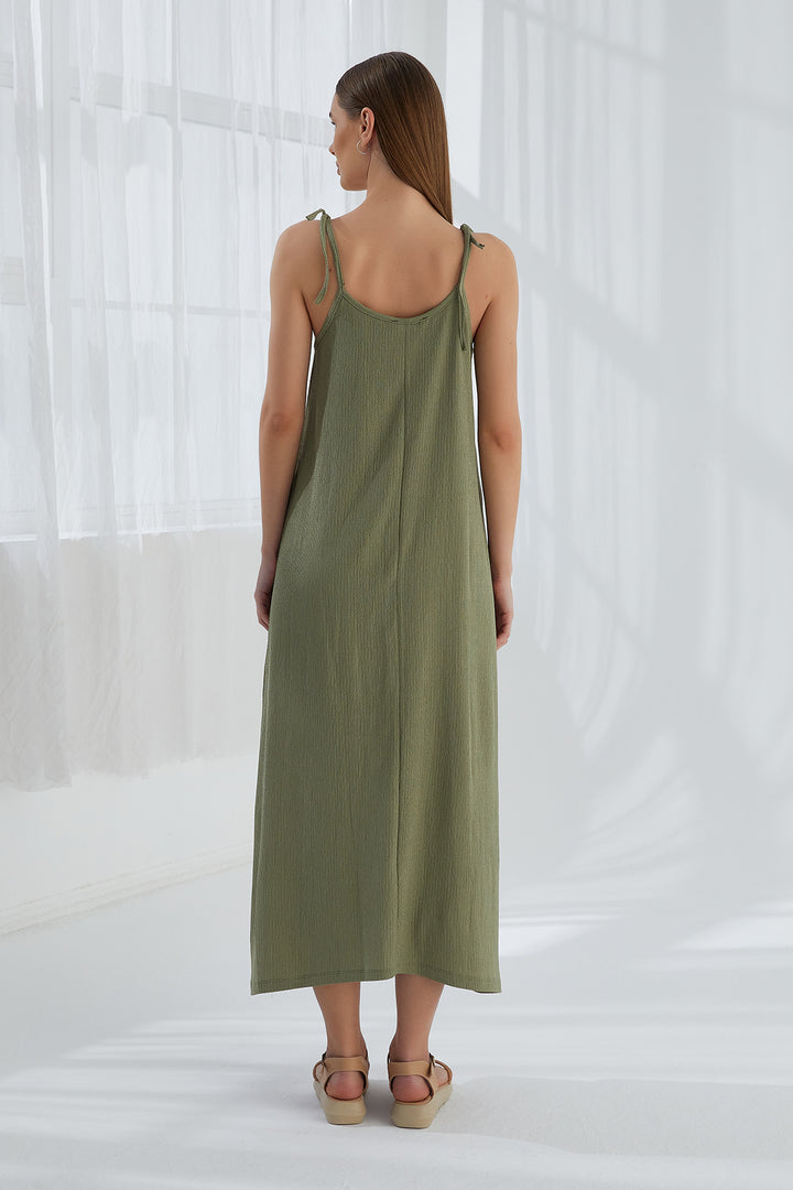 MPL Women's Ruched Dress with String Straps 5701 - Beloit