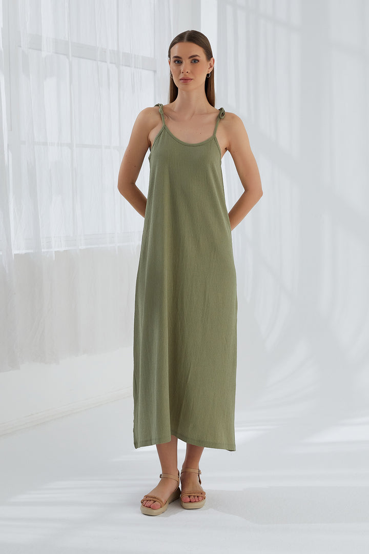 MPL Women's Ruched Dress with String Straps 5701 - Beloit