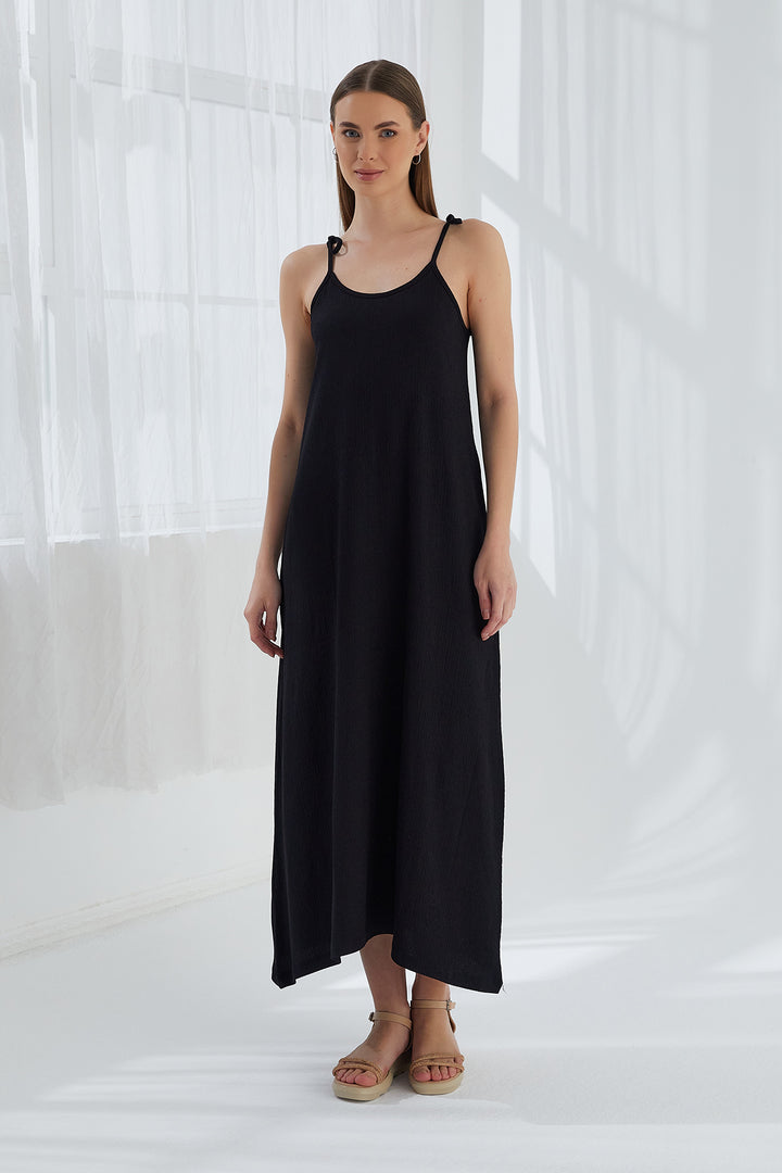 MPL Women's Ruched Dress with String Straps 5701 - Pachuca