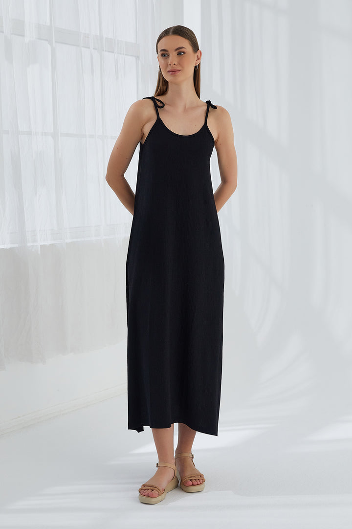 MPL Women's Ruched Dress with String Straps 5701 - Pachuca