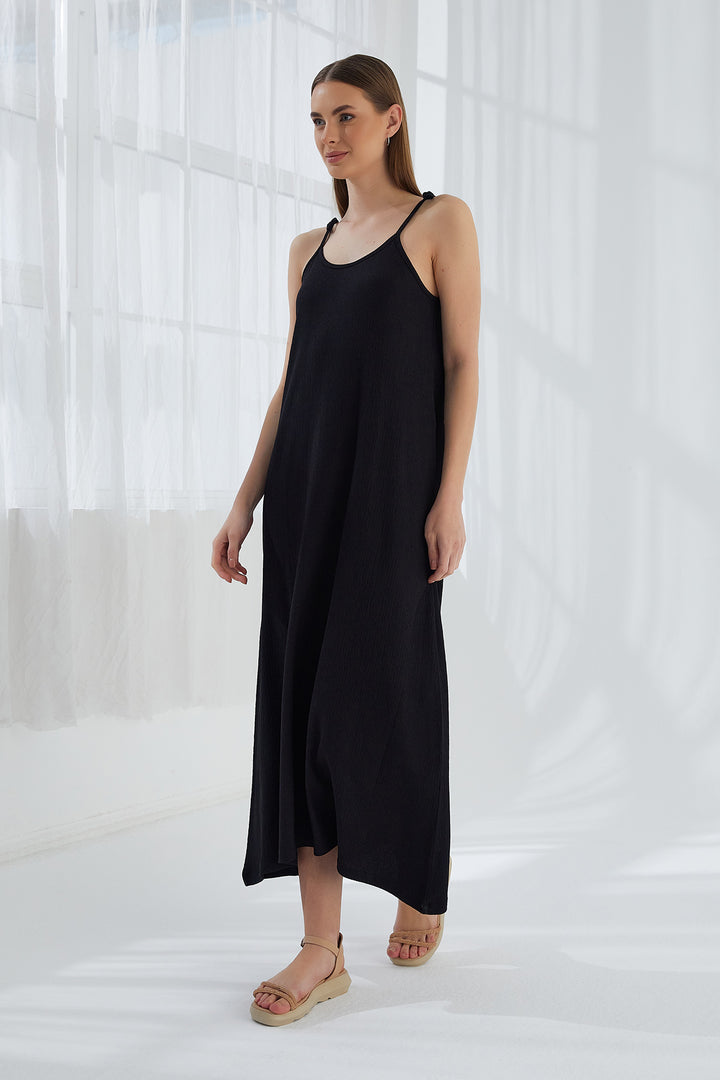 MPL Women's Ruched Dress with String Straps 5701 - Pachuca