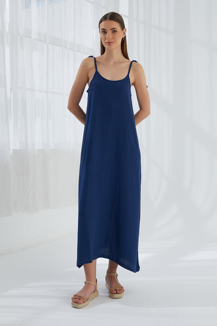 MPL Women's Ruched Dress with String Straps 5701 - La Ciotat