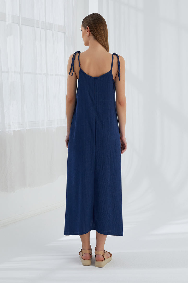 MPL Women's Ruched Dress with String Straps 5701 - La Ciotat