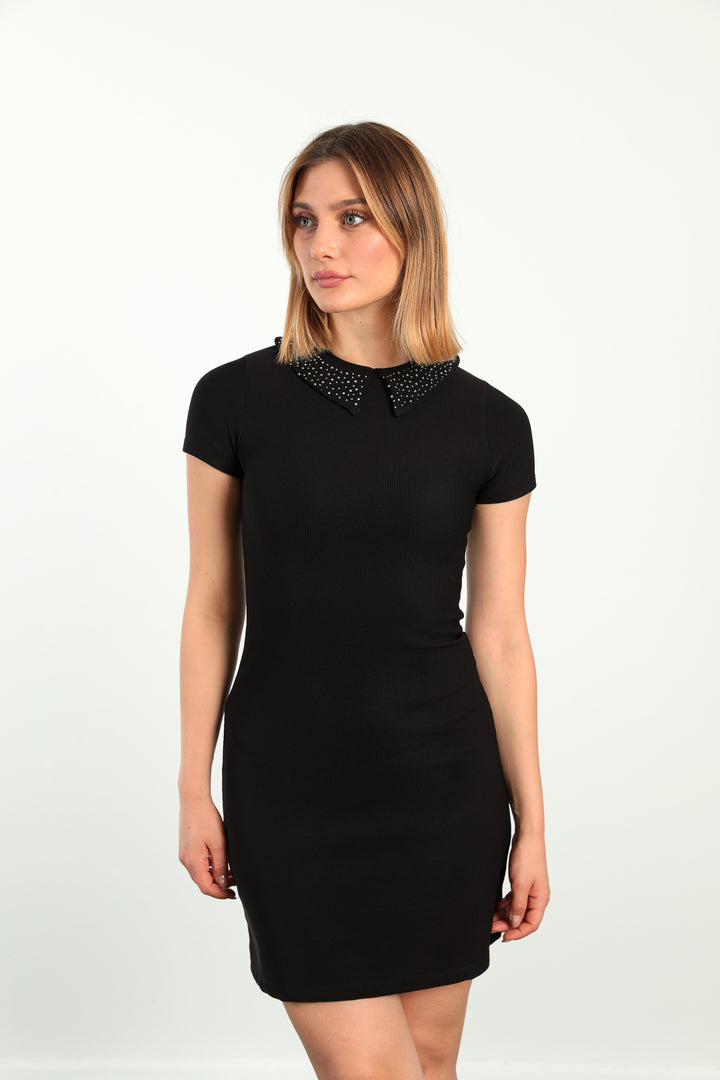 MPL Women's Beaded Collar Dress 1974 - Addison