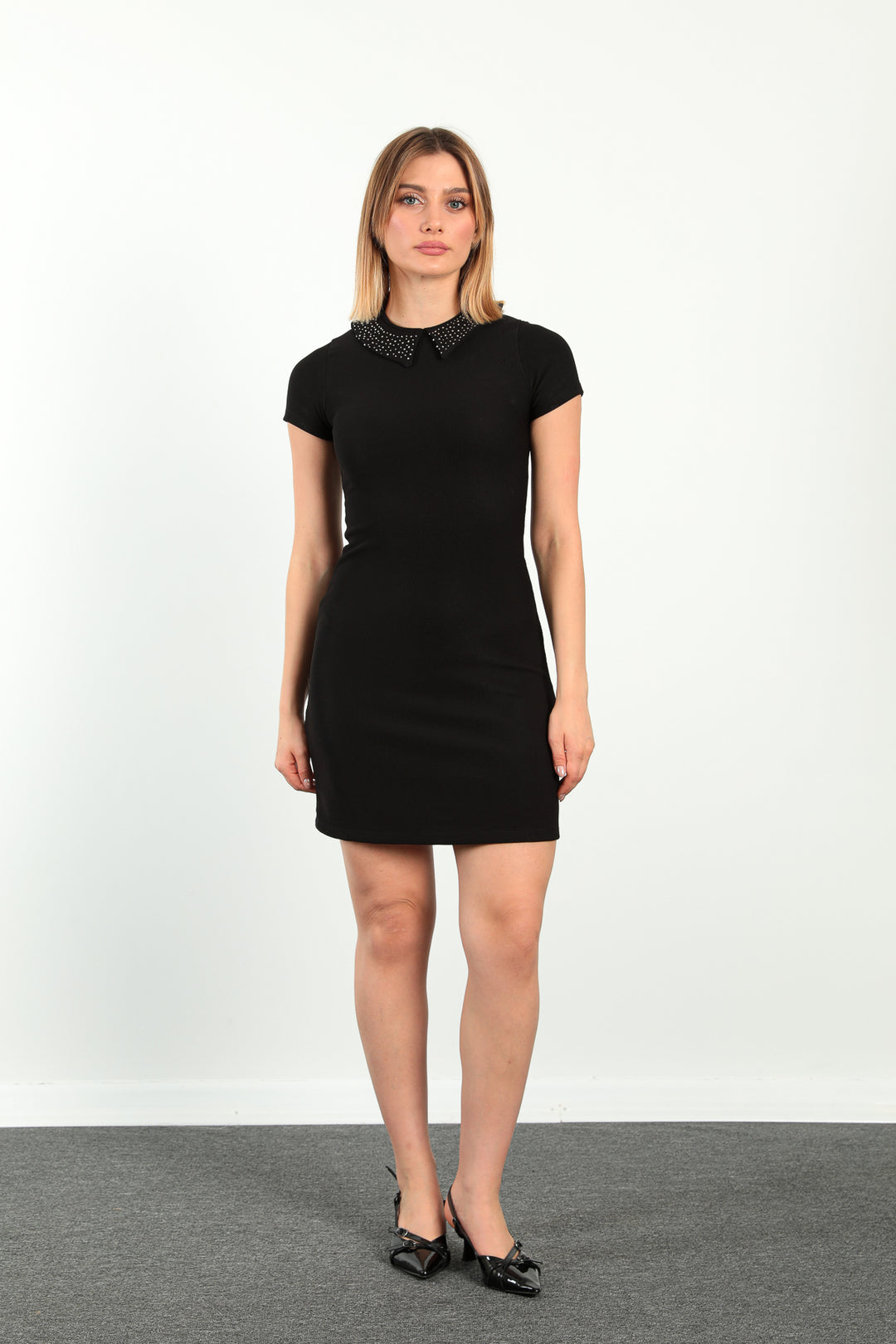 MPL Women's Beaded Collar Dress 1974 - Addison