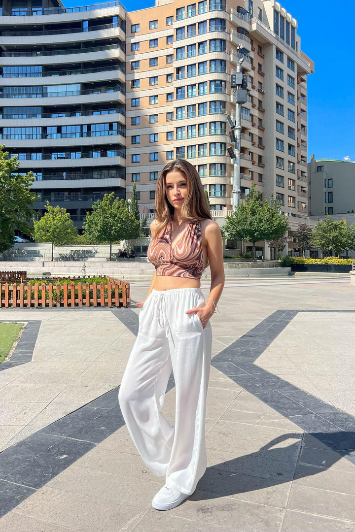MPL Woman Thick Belt Pants - Cartagena