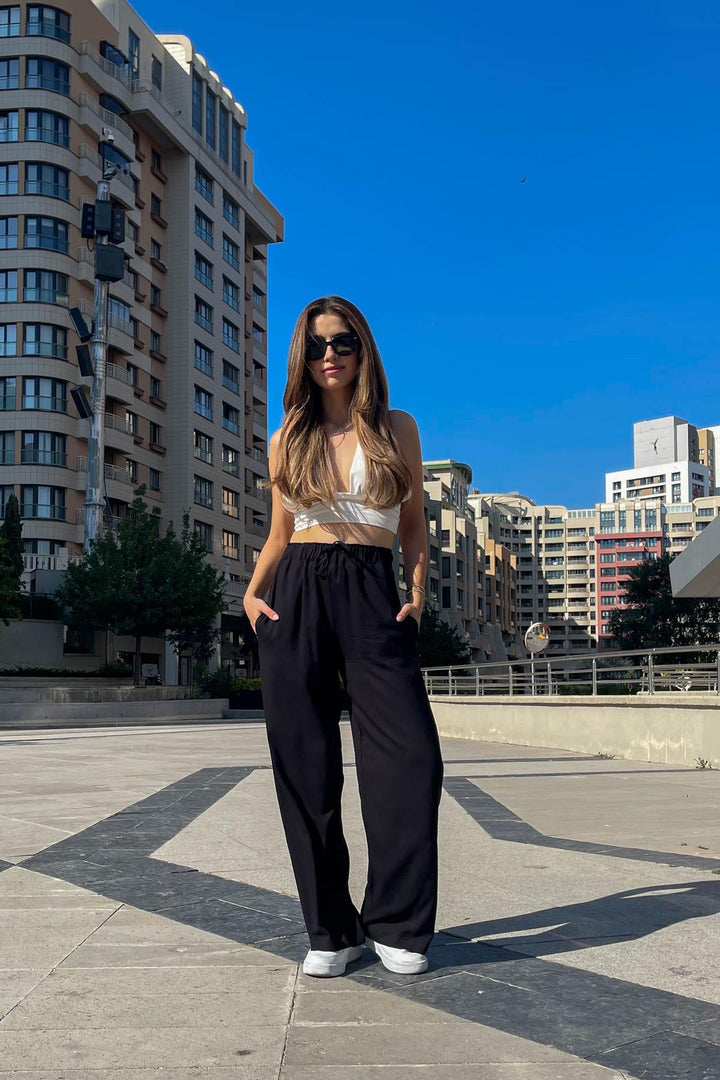 MPL Woman Thick Belt Pants - Tourcoing