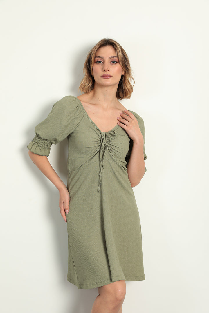 MPL Women's Dress with Ruched Front and Elasticated Sleeves 5034 - Detmold