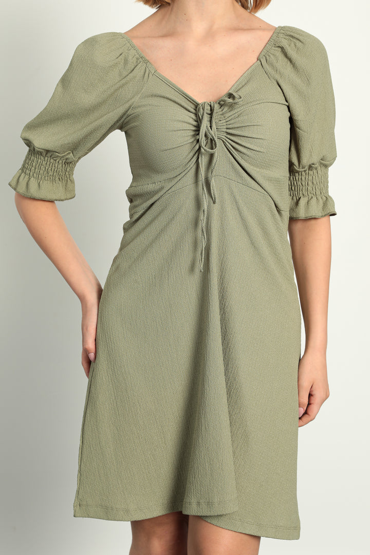 MPL Women's Dress with Ruched Front and Elasticated Sleeves 5034 - Detmold