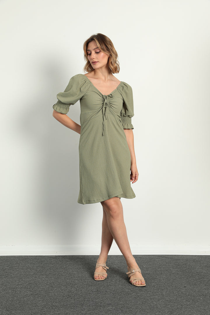 MPL Women's Dress with Ruched Front and Elasticated Sleeves 5034 - Detmold