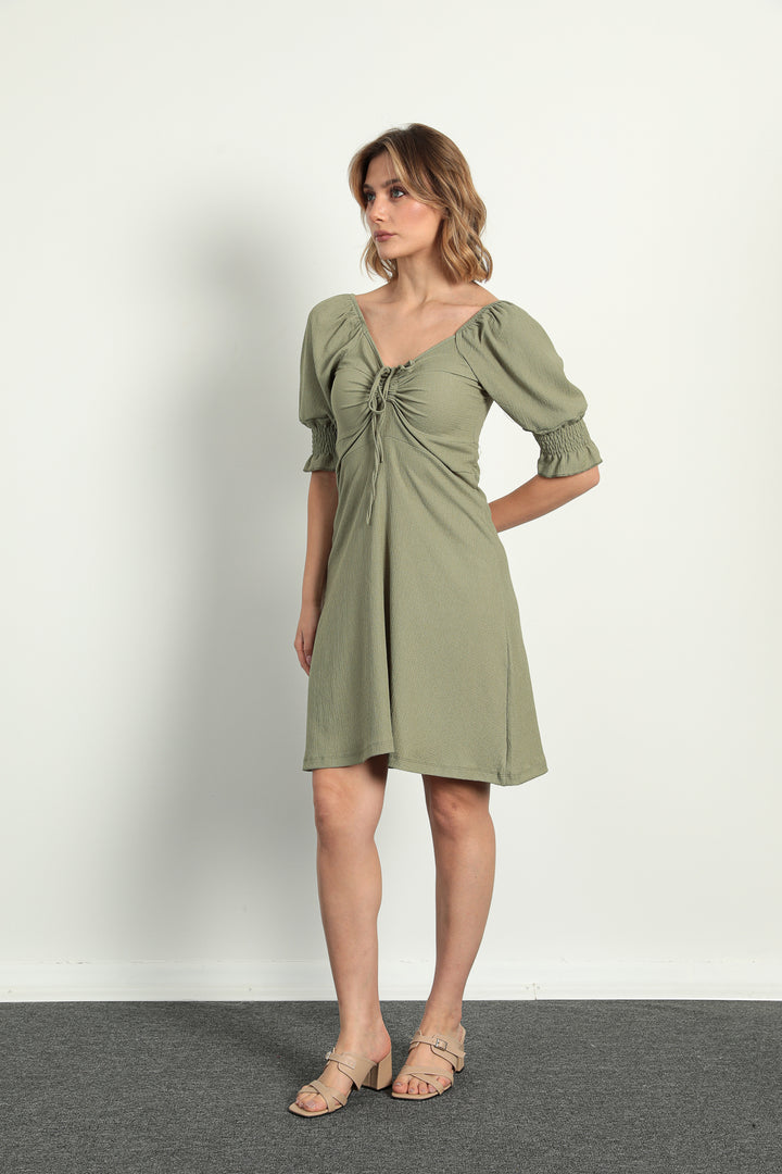 MPL Women's Dress with Ruched Front and Elasticated Sleeves 5034 - Detmold