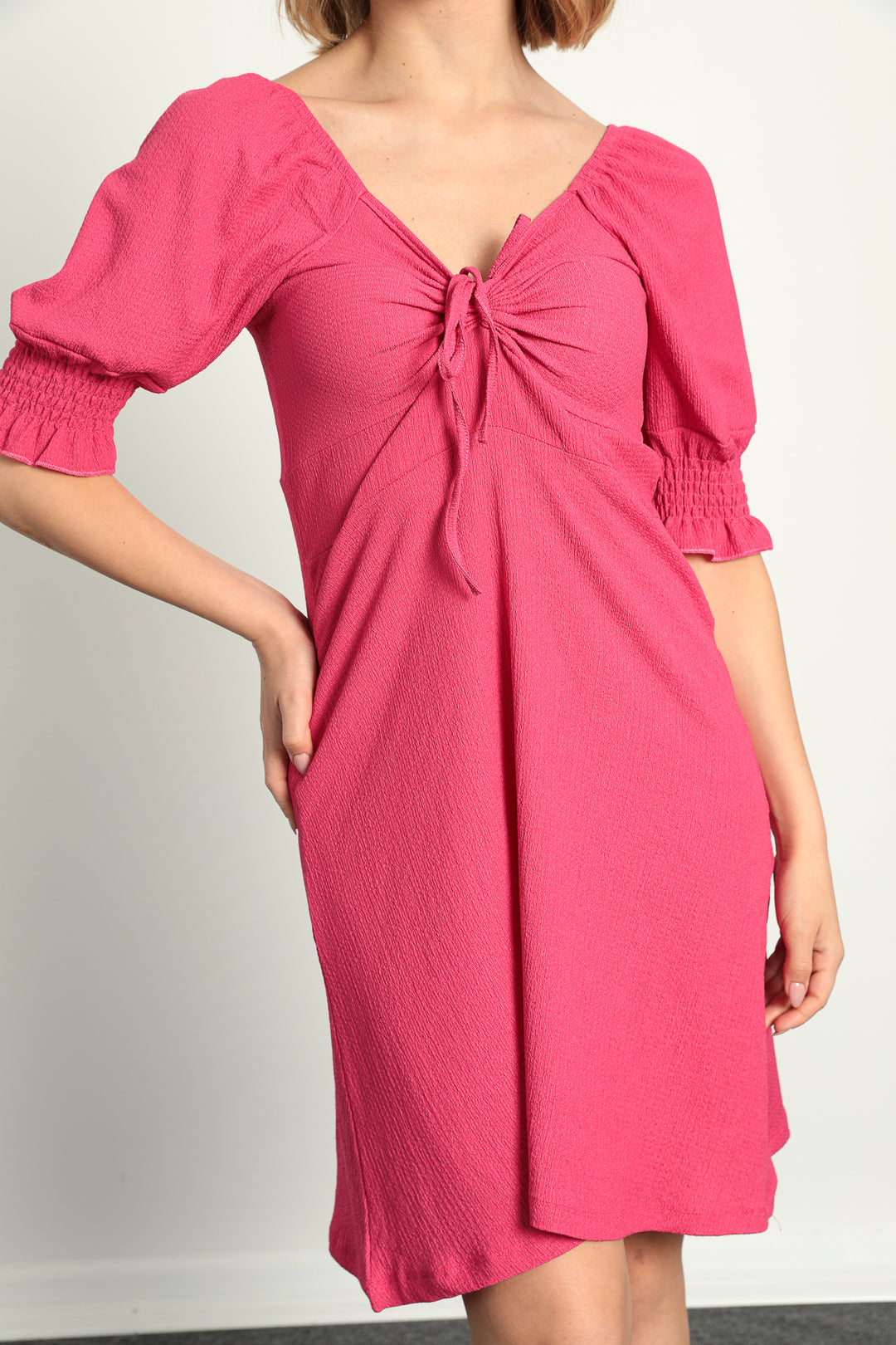MPL Women's Ruched Front Elastic Sleeve Dress 5034 - Alcalá de Guadaira
