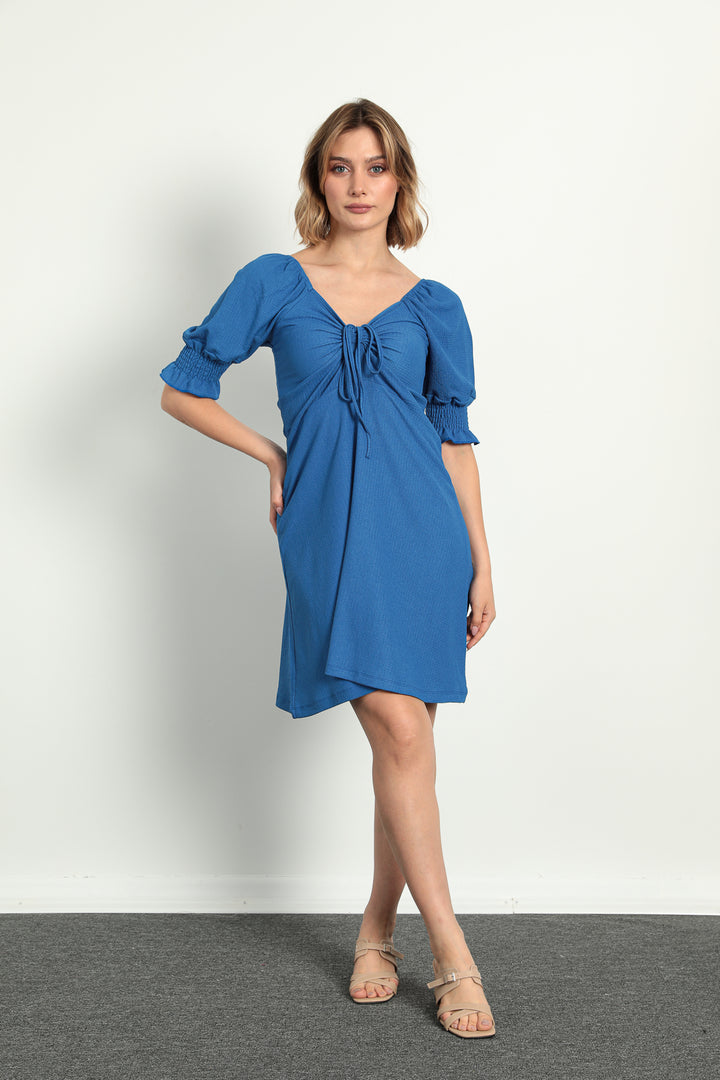 MPL Women's Ruched Front Elastic Sleeve Dress 5034 - Rotterdam