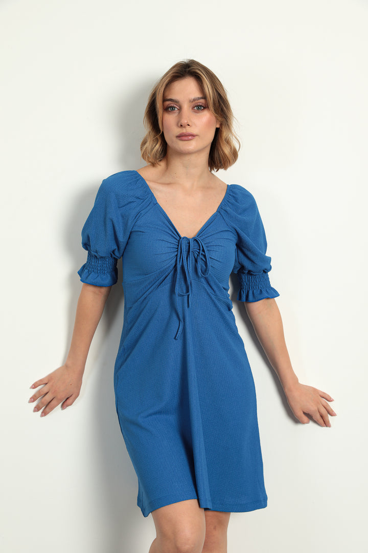 MPL Women's Ruched Front Elastic Sleeve Dress 5034 - Rotterdam