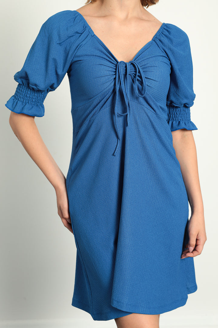 MPL Women's Ruched Front Elastic Sleeve Dress 5034 - Rotterdam