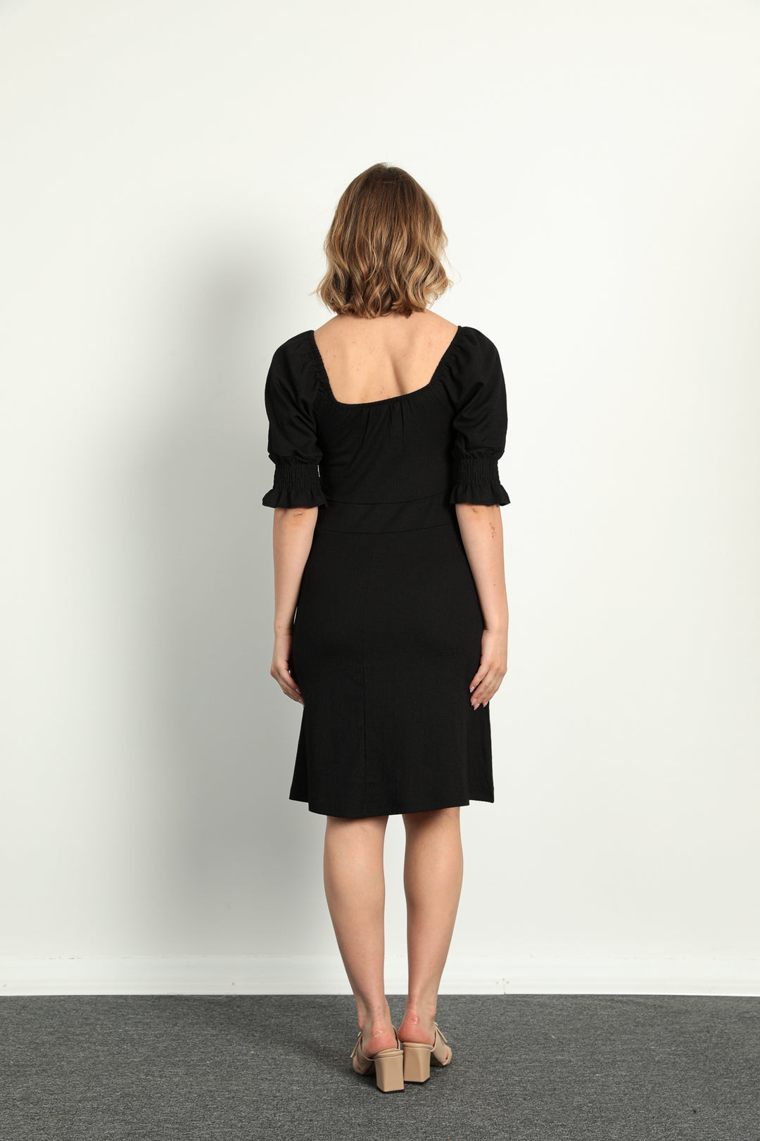 MPL Women's Dress with Ruched Front and Elasticated Sleeves 5034 - Cartagena