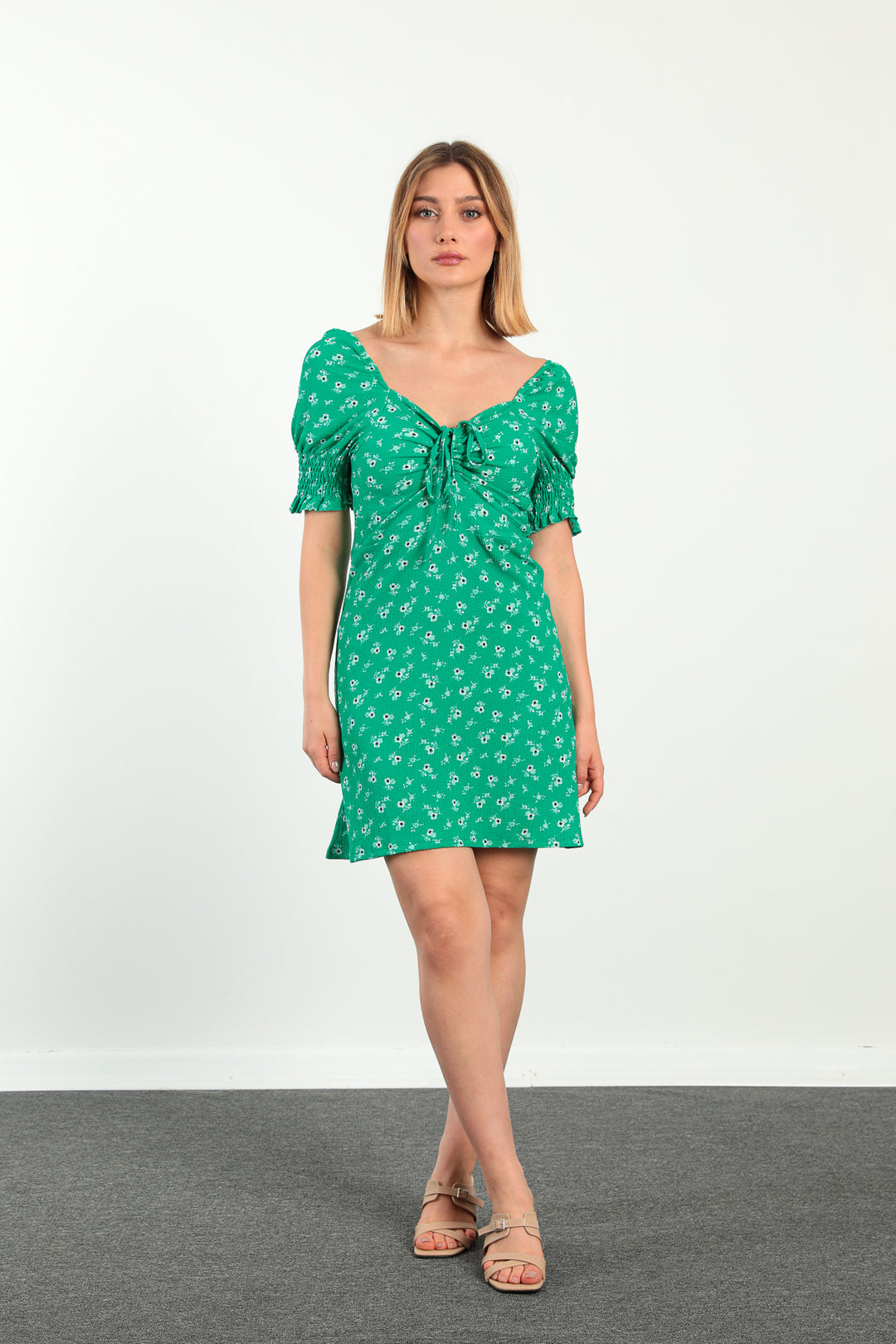 MPL Women's Sleeveless Front Tie Dress 5367 - Antelope