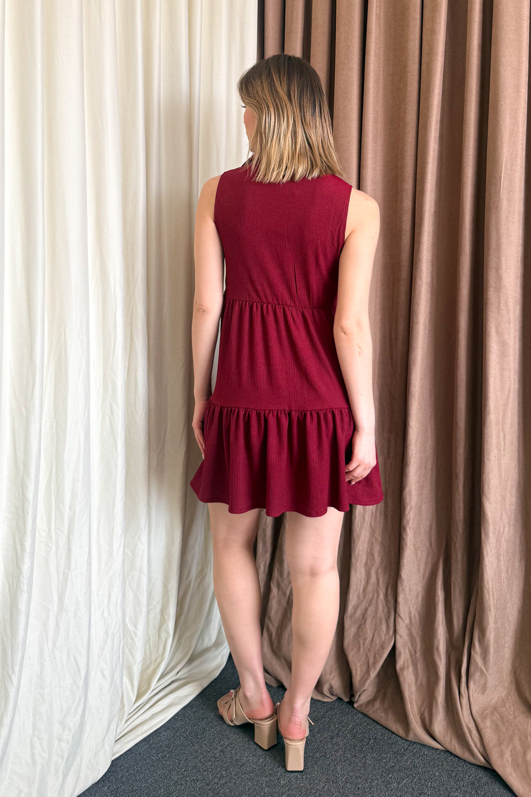 MPL Women's Front Buttoned Polo Neck Dress 5599 - Clovis